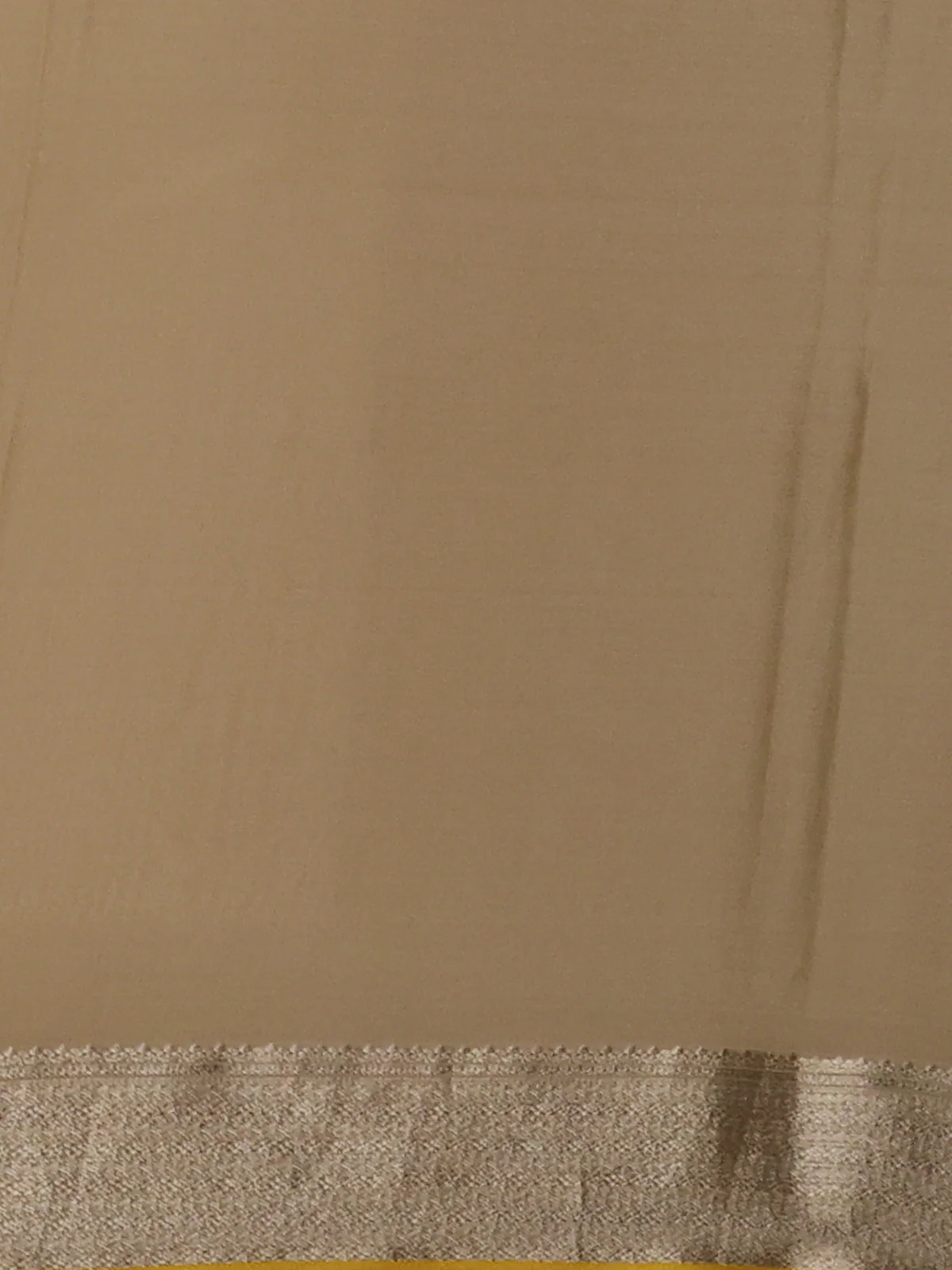 Beige Banarasi Crepe Saree - Image 4