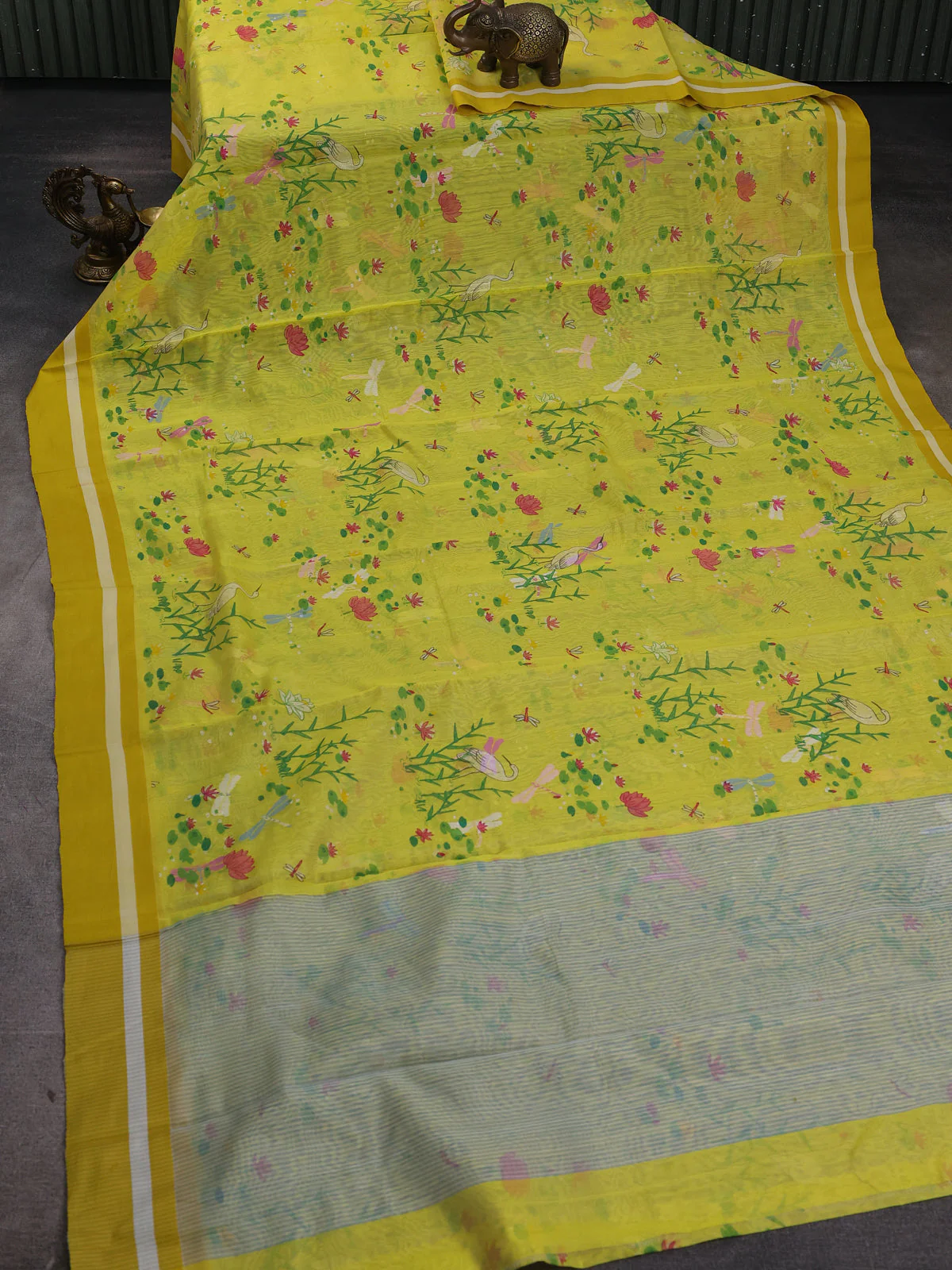 Chanderi Printed Saree - Image 2
