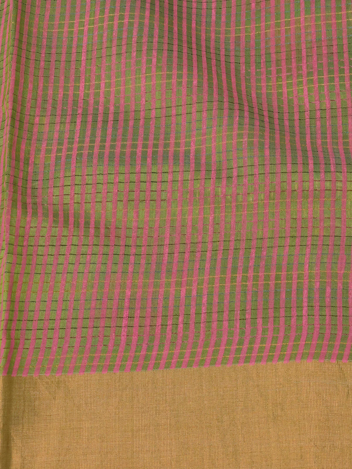 Green Chanderi Printed Saree - Image 4