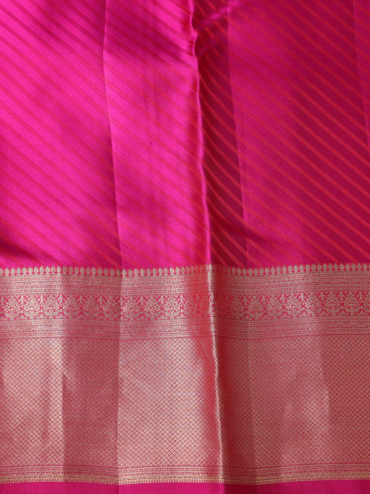 Grey-Pink Pure Kanchipuram Silk Saree - Image 4