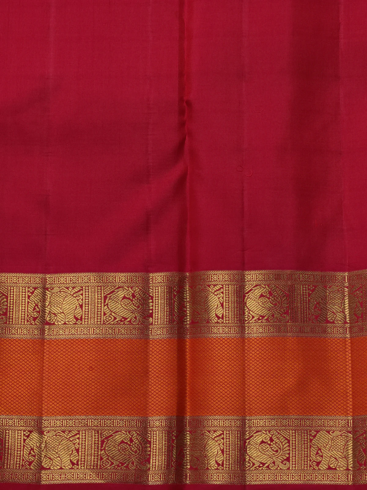Light Blue-Pink Pure Kanchipuram Silk Saree - Image 4