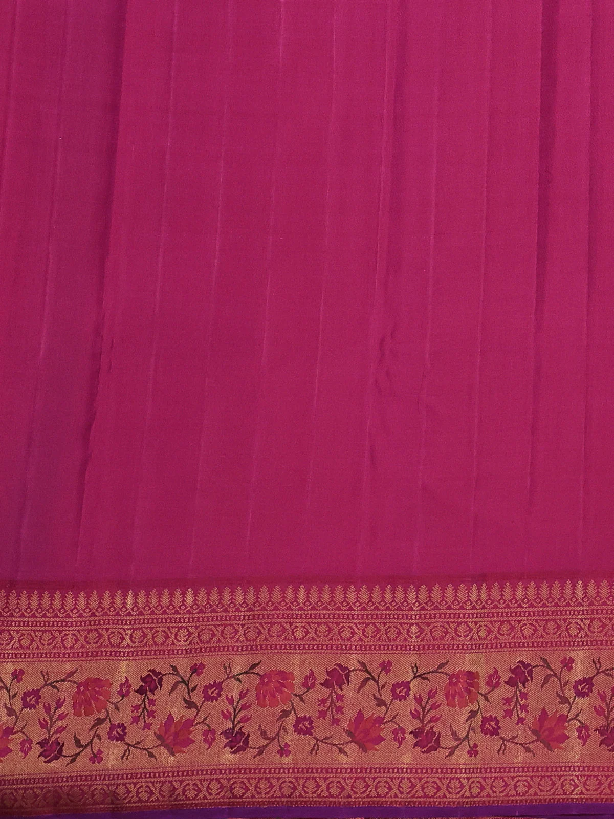 Light Pink- Pink Pure Kanchipuram Silk Saree - Image 4