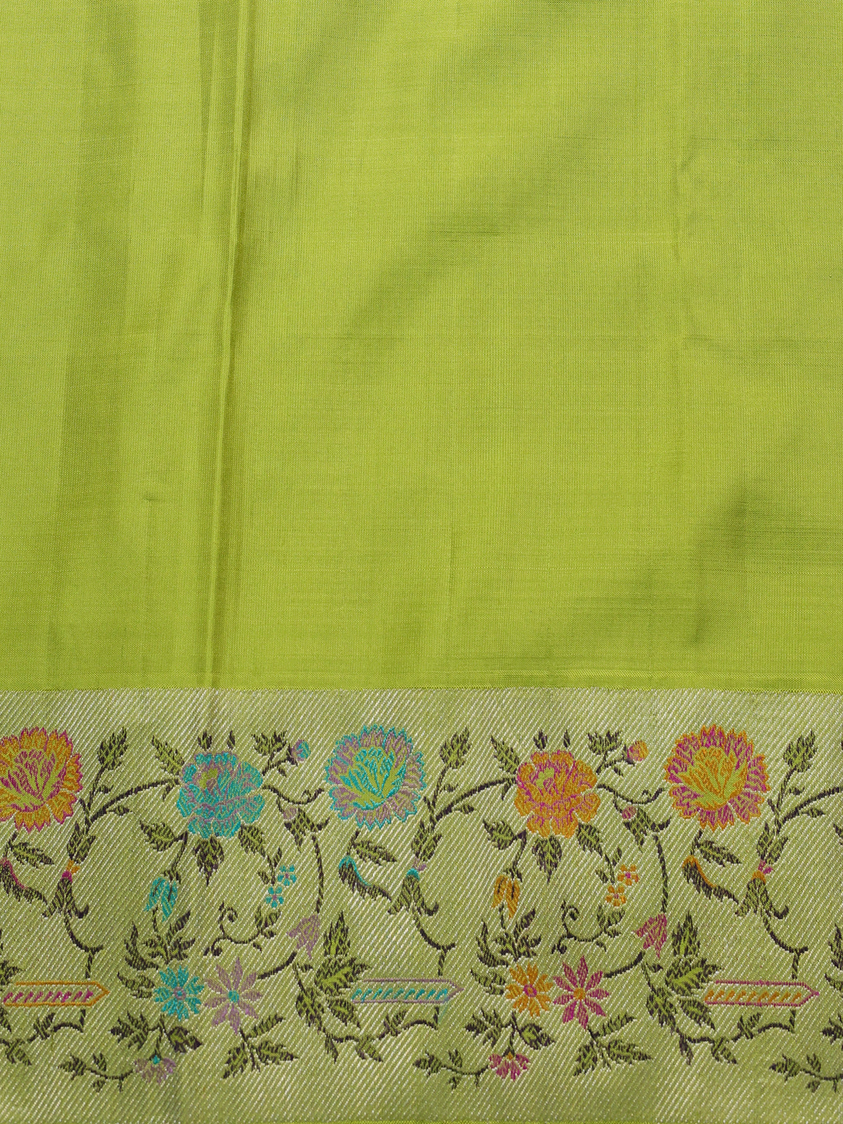 Mehendi Green Pure Kanchipuram Silk Saree - Image 4