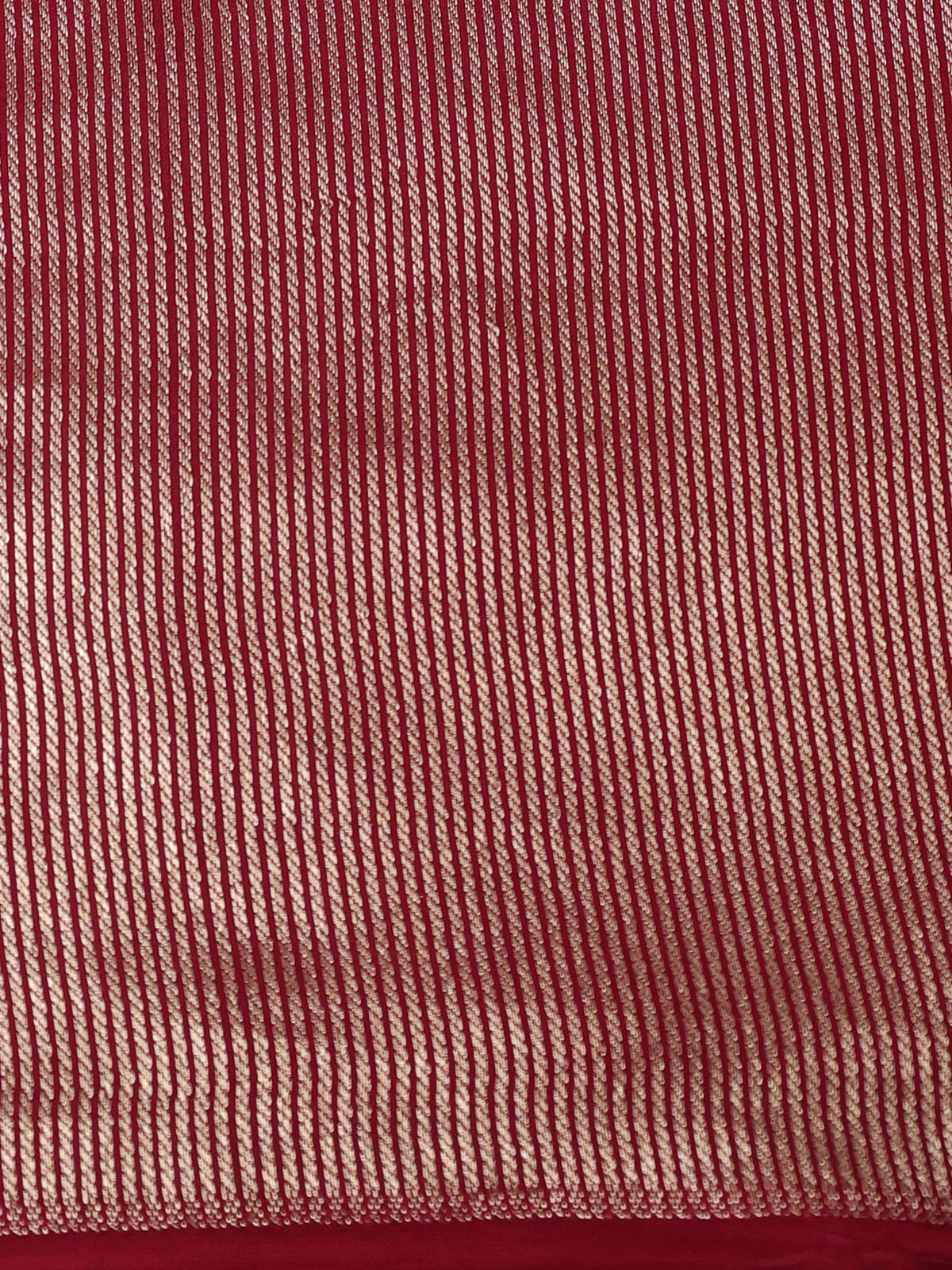 Red Banarasi Silk Saree - Image 4