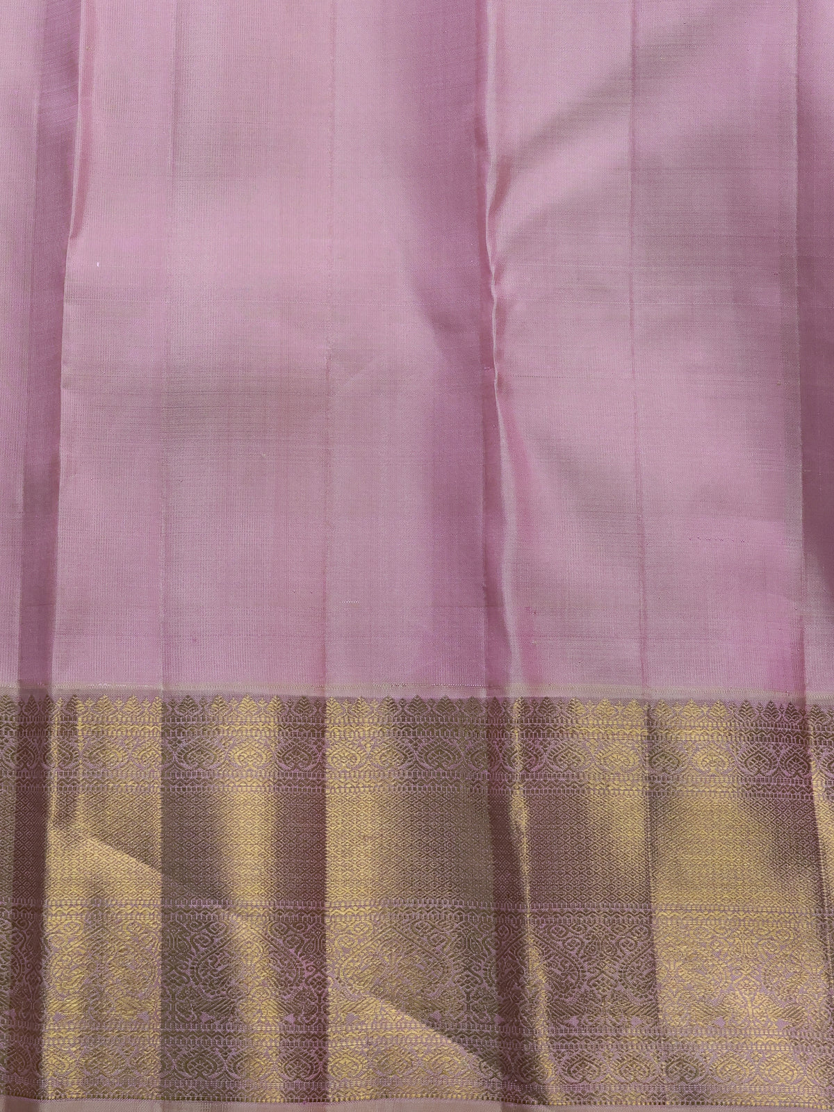 Red - Pastel Peach Pure Kanchipuram Silk Saree - Image 4