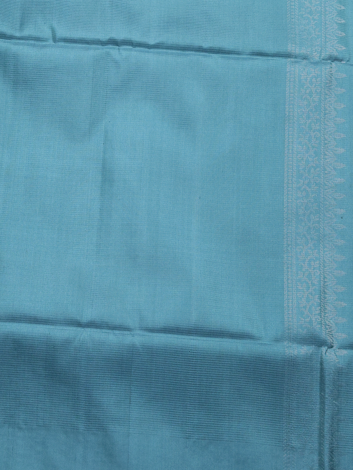 Sea Green Soft Silk Saree - Image 4