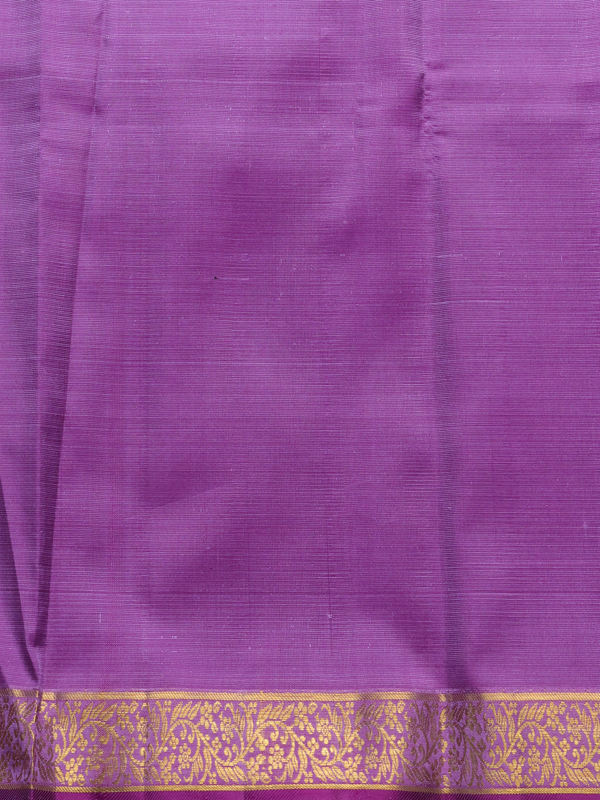 Teal Blue - Lavender Pure Kanchipuram Silk Saree - Image 4